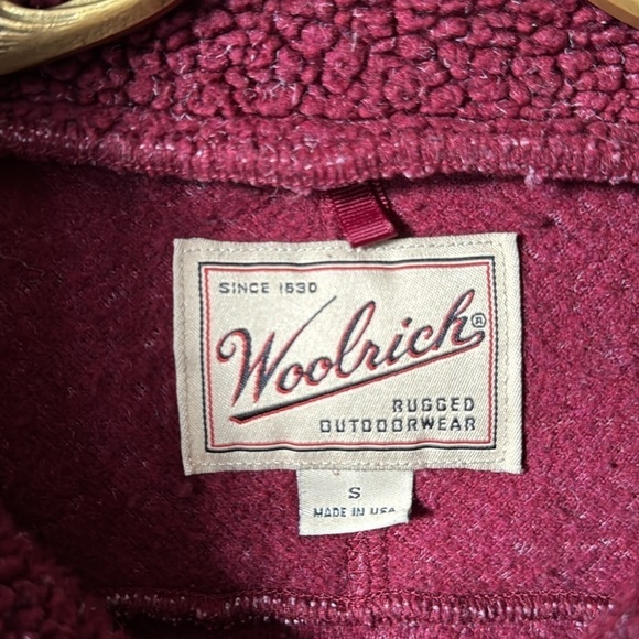 Woolrich Burgandy Pullover Size Small - Picture 3 of 5